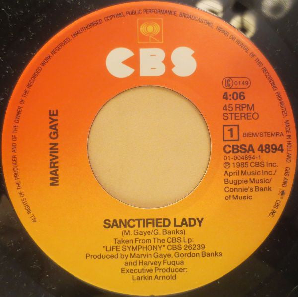 Marvin Gaye : Sanctified Lady (7", Single)