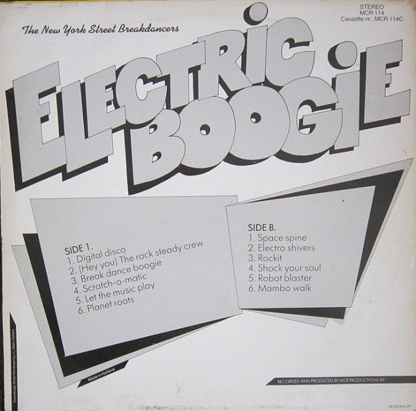 The New York Street Breakdancers : Electric Boogie (LP)