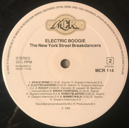 The New York Street Breakdancers : Electric Boogie (LP)