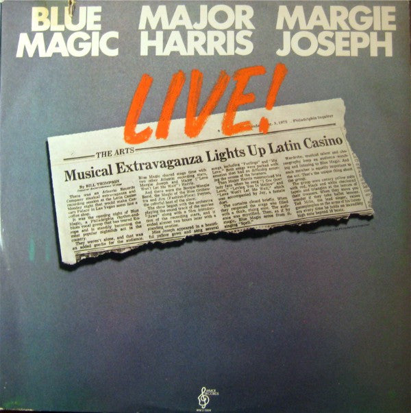 Blue Magic / Major Harris / Margie Joseph : Live! (2xLP, Album, MO )