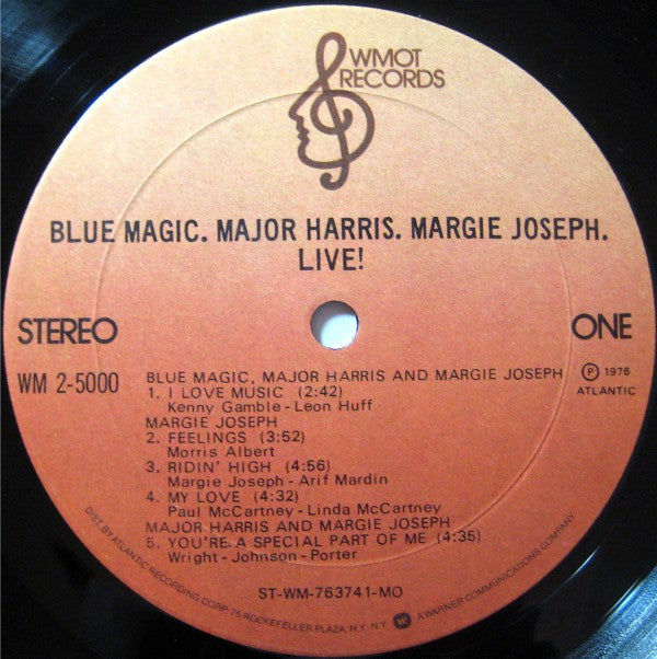 Blue Magic / Major Harris / Margie Joseph : Live! (2xLP, Album, MO )