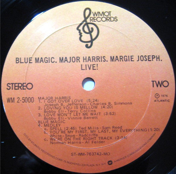 Blue Magic / Major Harris / Margie Joseph : Live! (2xLP, Album, MO )