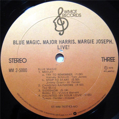 Blue Magic / Major Harris / Margie Joseph : Live! (2xLP, Album, MO )