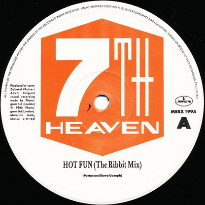 7th Heaven (6) : Hot Fun (12", Single)