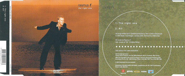 Rasmus F : The Right One (CD)