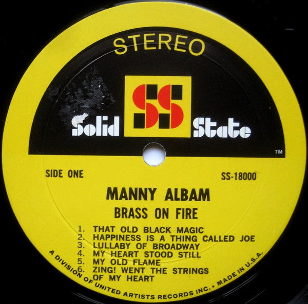 Manny Albam : Brass On Fire (LP, Album, Gat)