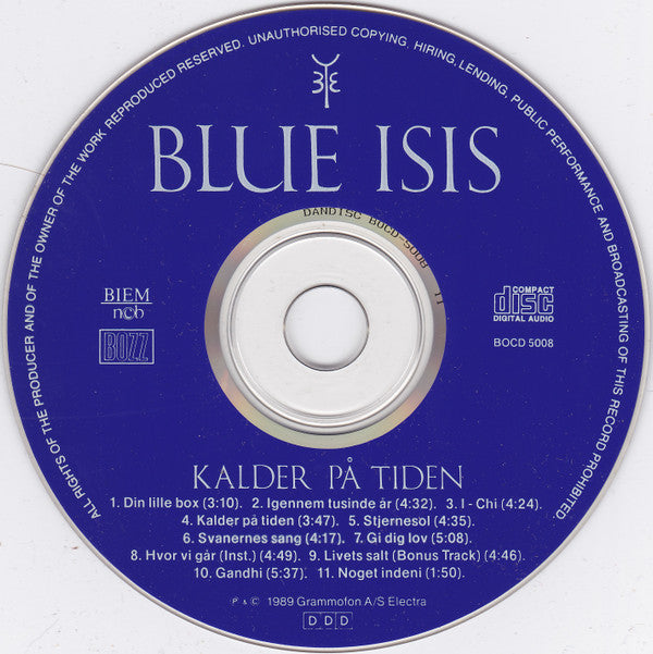 Blue Isis : Kalder På Tiden (CD, Album)