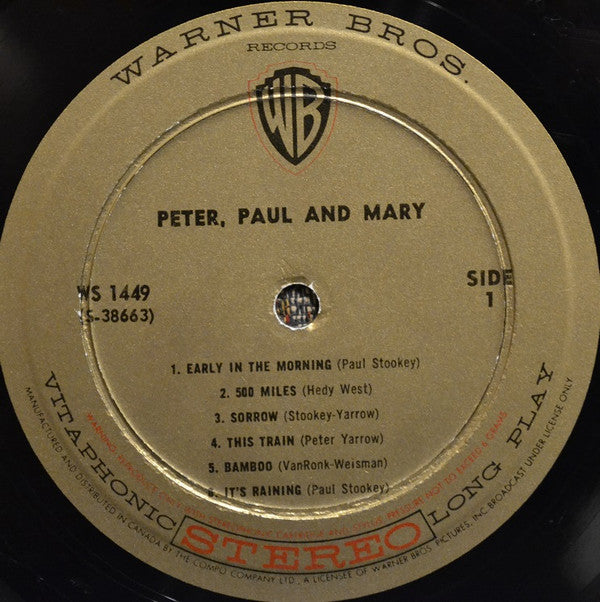 Peter, Paul & Mary : Peter, Paul And Mary (LP, Album)