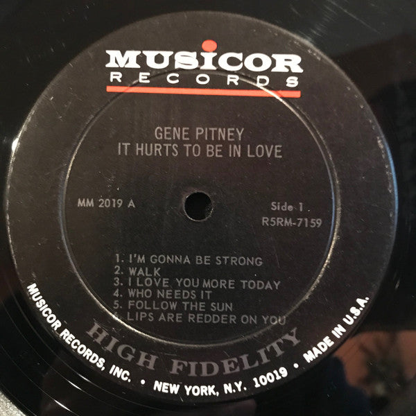 Gene Pitney : It Hurts To Be In Love (LP, Album, Mono)