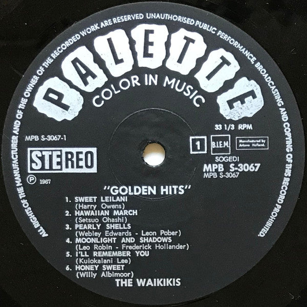 The Waikiki's : Golden Hits (LP, Album, RE)