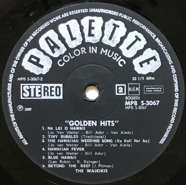 The Waikiki's : Golden Hits (LP, Album, RE)