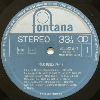 Various : Folk Blues Party (LP, Comp)