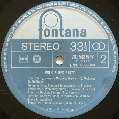 Various : Folk Blues Party (LP, Comp)