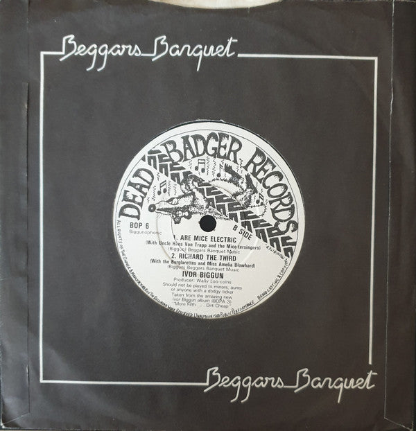 Ivor Biggun : Bras On 45 (7", Single, com)