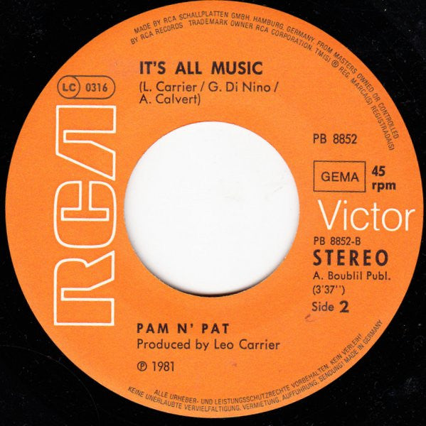 Pam N' Pat : To Be Superman (7", Single)