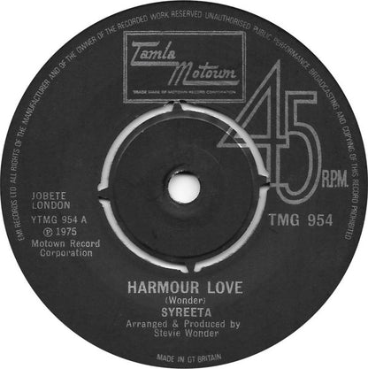 Syreeta : Harmour Love  (7", Single, 4-P)