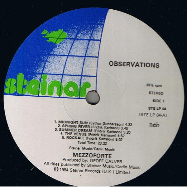 Mezzoforte : Observations (LP, Album)