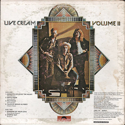 Cream (2) : Live Cream Volume II (LP, Album)