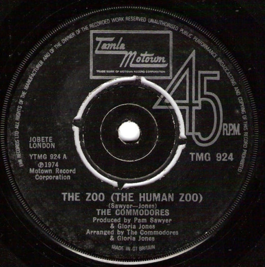 Commodores : The Zoo (The Human Zoo) (7", Single, 4-P)