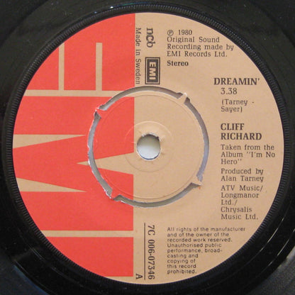 Cliff Richard : Dreamin' (7", Single)