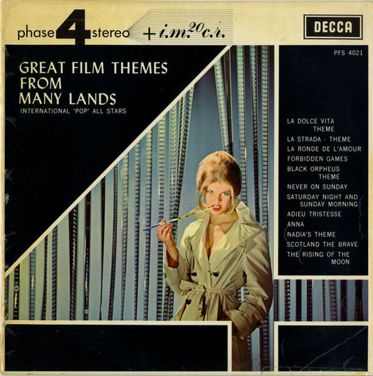 International "Pop" All Stars : Great Film Themes From Many Lands (LP, Album)