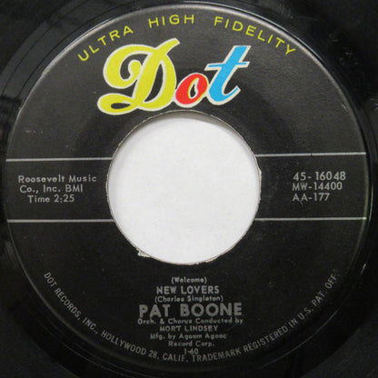 Pat Boone : (Welcome) New Lovers / Words (7", Ind)