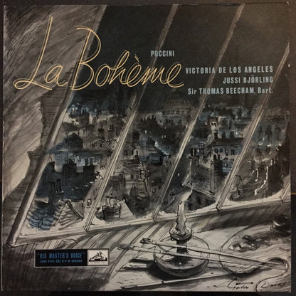 Giacomo Puccini, Victoria De Los Angeles, Jussi Björling, Sir Thomas Beecham : La Bohème (2xLP, Album, Mono)