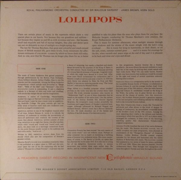 The Royal Philharmonic Orchestra : Lollipops (LP)