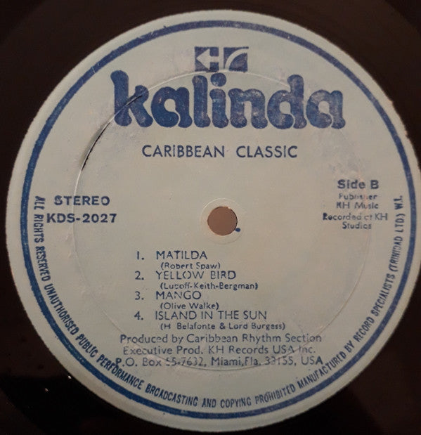 Caribbean Rhythm Section : Caribbean Classic (LP, Album)