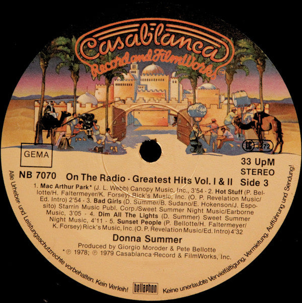 Donna Summer : On The Radio - Greatest Hits Volumes I & II (2xLP, Comp, P/Mixed, Pos)