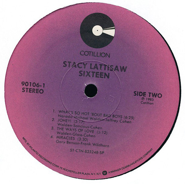 Stacy Lattisaw : Sixteen (LP, Album, SP)