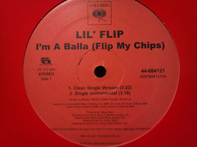 Lil' Flip : I'm A Balla (Flip My Chips) (12")