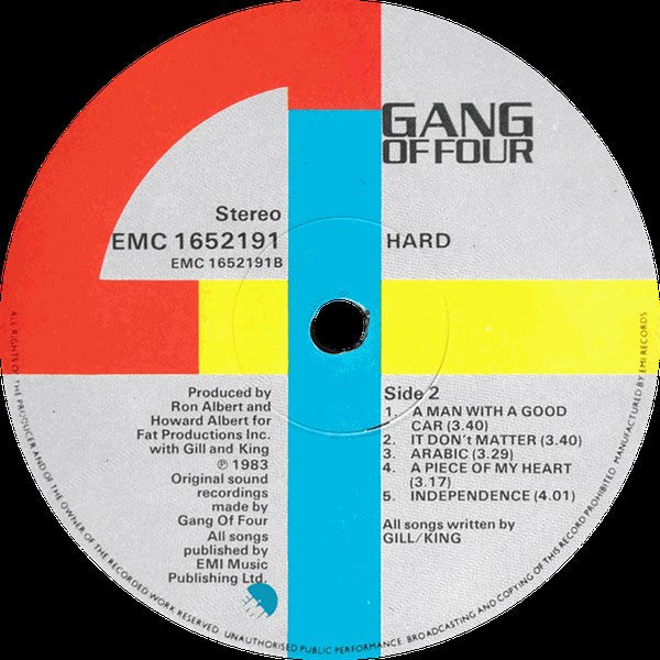 Gang Of Four : Hard (LP, Album)