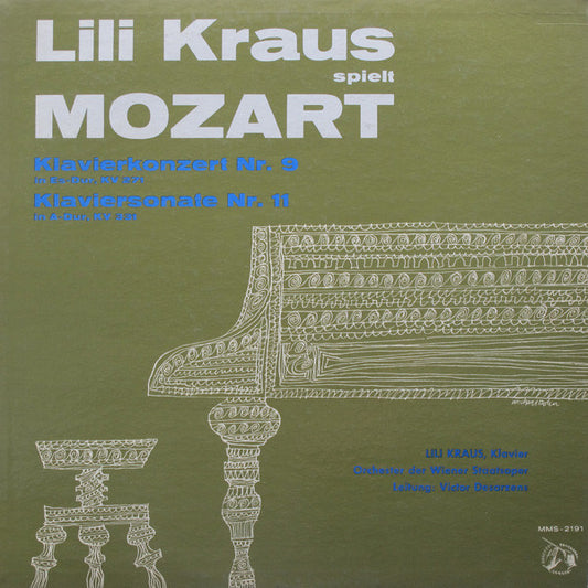 Lili Kraus Spielt Wolfgang Amadeus Mozart – Orchester Der Wiener Staatsoper, Victor Desarzens : Klavierkonzert Nr. 9 In Es-Dur, KV 271 / Klaviersonate Nr. 11 In A-Dur, KV 331 (LP, Mono)