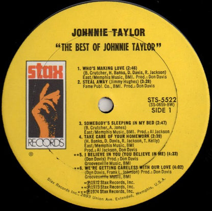 Johnnie Taylor : The Best Of Johnnie Taylor (LP, Comp)