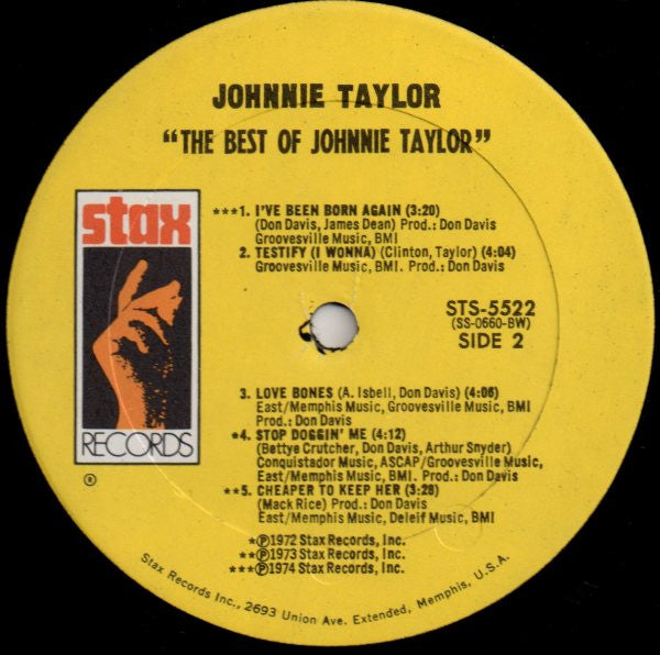 Johnnie Taylor : The Best Of Johnnie Taylor (LP, Comp)