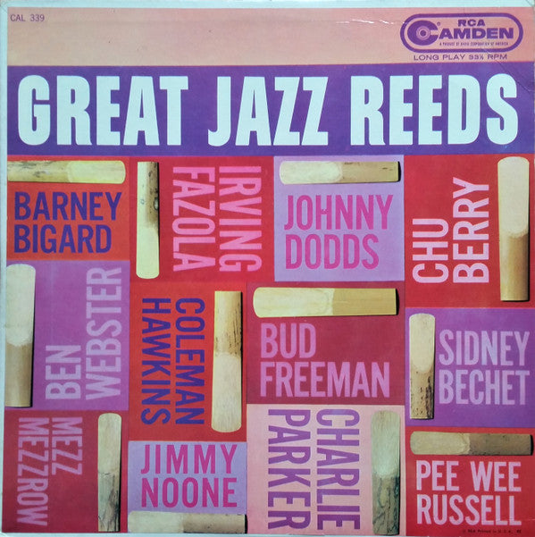 Various : Great Jazz Reeds (LP, Comp)