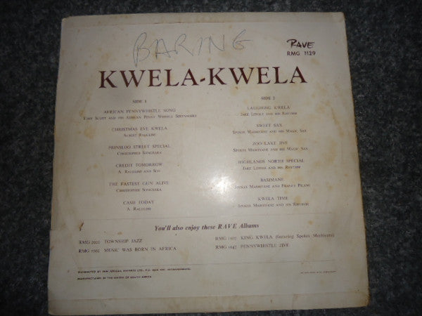 Various : Kwela-Kwela! (LP, Comp)