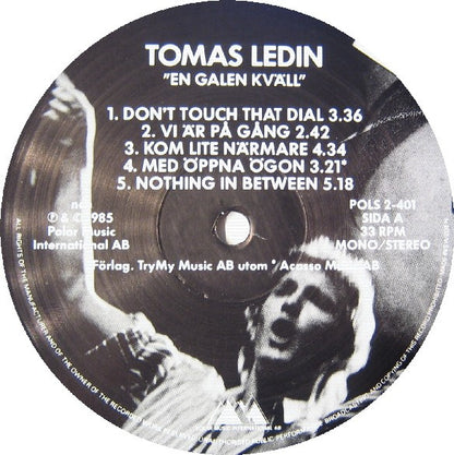 Tomas Ledin : En Galen Kväll (2xLP, Album)