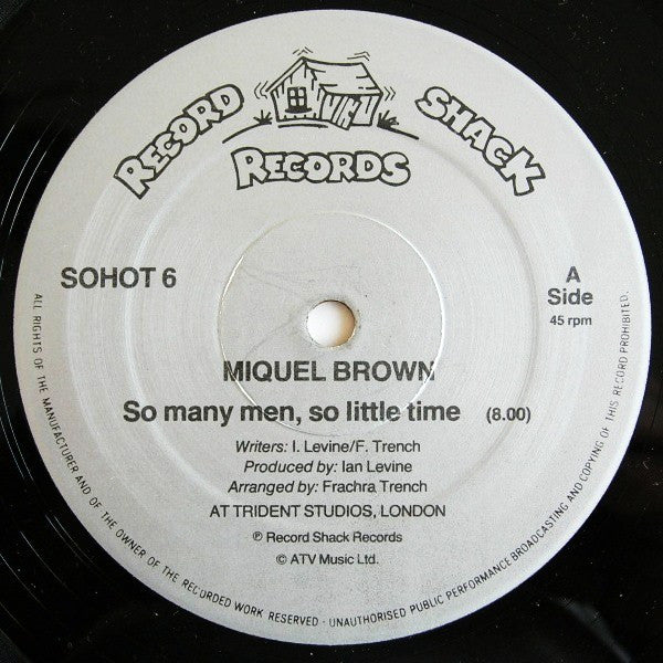 Miquel Brown : So Many Men, So Little Time (12")