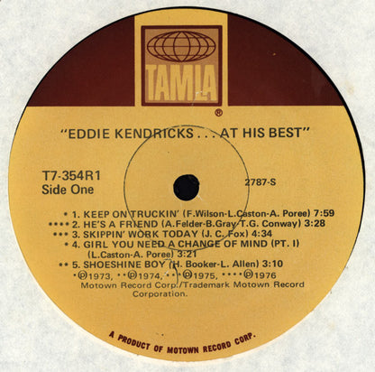 Eddie Kendricks : At His Best (LP, Comp)