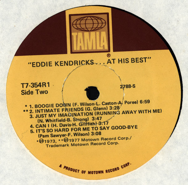 Eddie Kendricks : At His Best (LP, Comp)