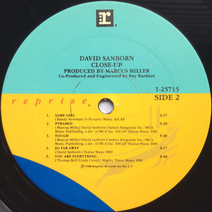 David Sanborn : Close-Up (LP, Album, All)