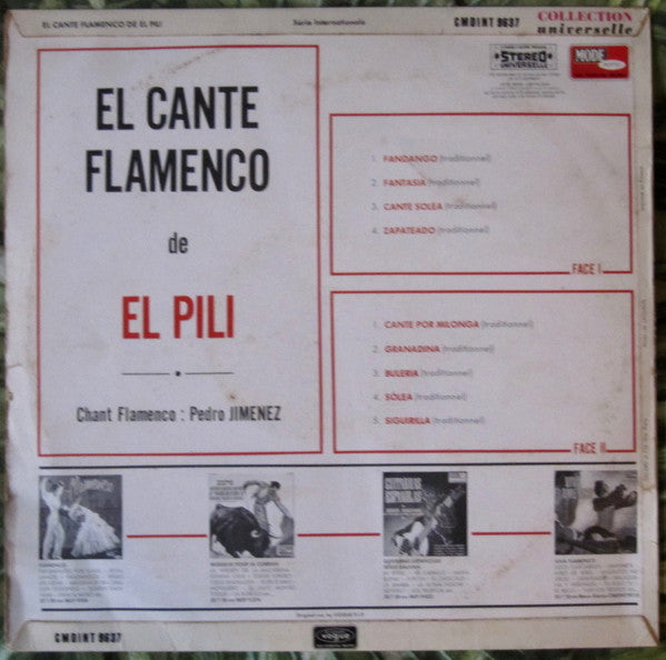 El Pili : El Cante Flamenco De El Pili (LP, Album)