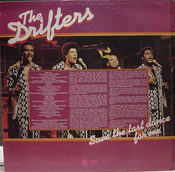 The Drifters : Save The Last Dance For Me (LP, Album, RE)