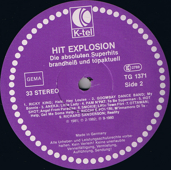 Various : Hit Explosion (LP, Comp)