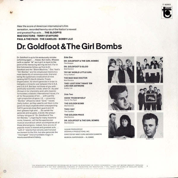 Various : Dr. Goldfoot & The Girl Bombs (LP, Mono)