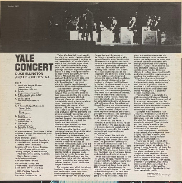 Duke Ellington And His Orchestra : Yale Concert (LP, Ind)