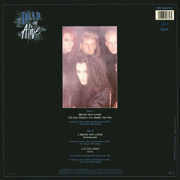 Dead Or Alive : Brand New Lover (12", Maxi)