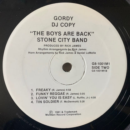 Stone City Band : The Boys Are Back (LP, Album, Promo)